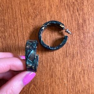 Machete Blue Chunky Mini Hoops